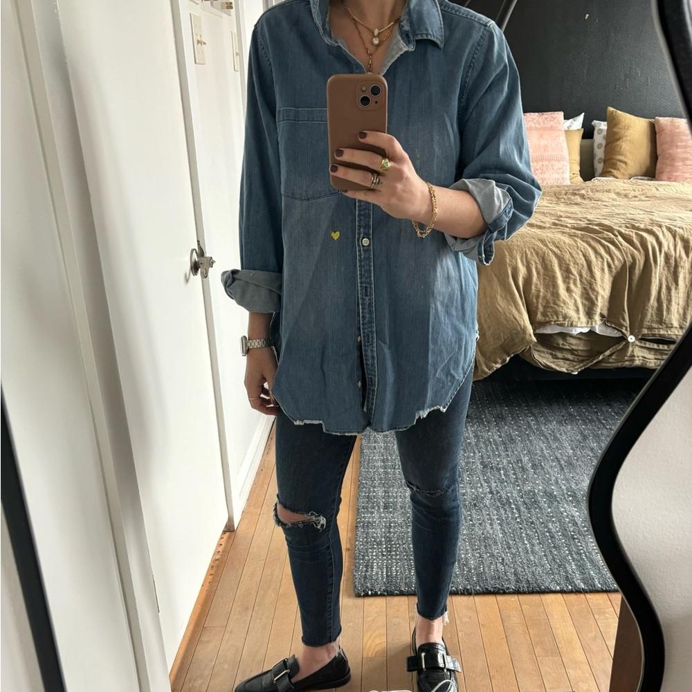 Kerri Rosenthal Lightweight Denim Shirt